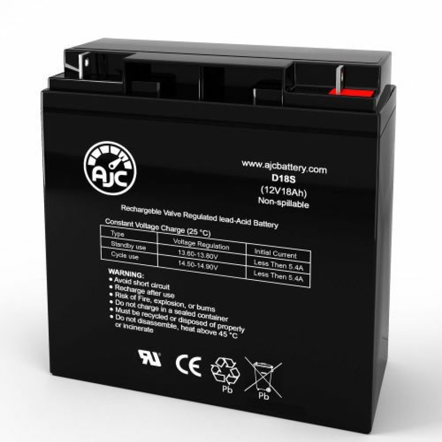 Batteries * | Ajc Battery Ajc Bunton 17Hp Walk Behind 17 Hp Electric Optional Lawn And Garden Battery, 18Ah, 12V