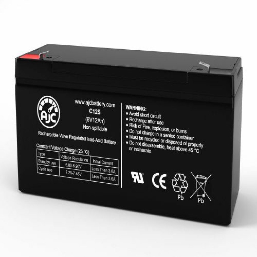 Batteries * | Ajc Battery Ajc White Outdoor 1800 Lawn And Garden Replacement Battery 12Ah, 6V, F1