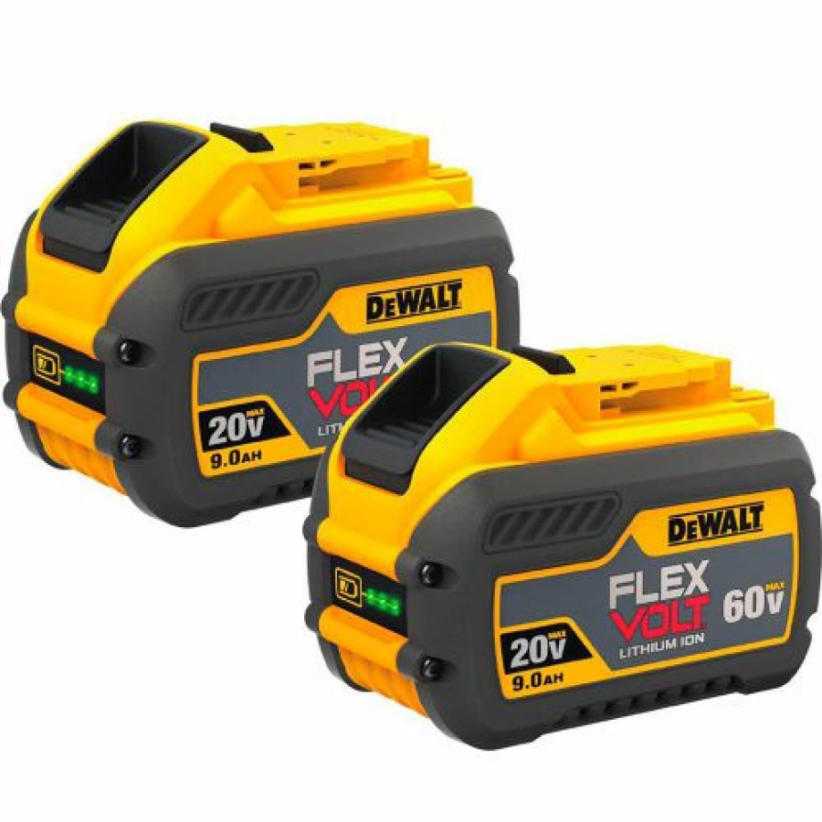 Batteries * | Dewalt Dcb609-2 20/60V Li-Ion Flexvolt Battery 9Ah Extended Capacity 2Pk