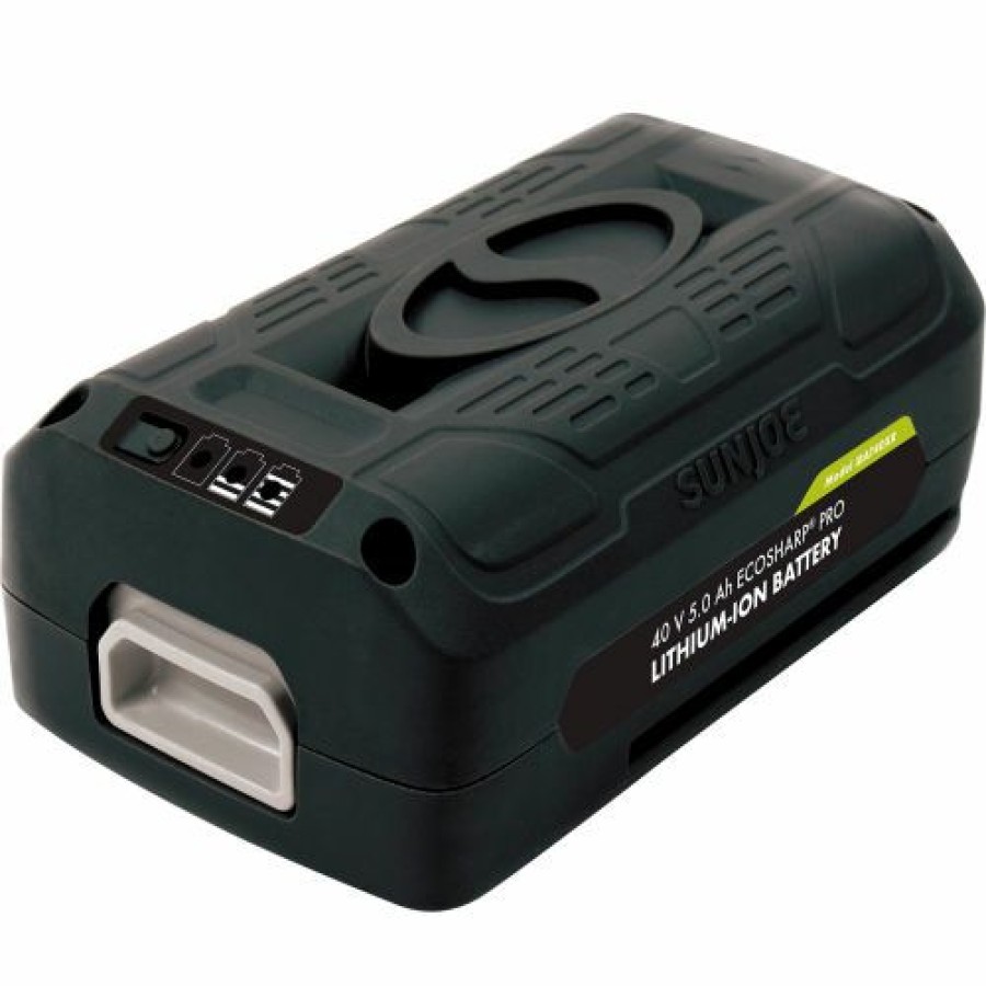 Batteries * | Snow Joe + Sun Joe Ionmax Ibat40Xr Ecosharp Pro Lithium-Ion Battery, 40 Volt, 5 Amp Hours