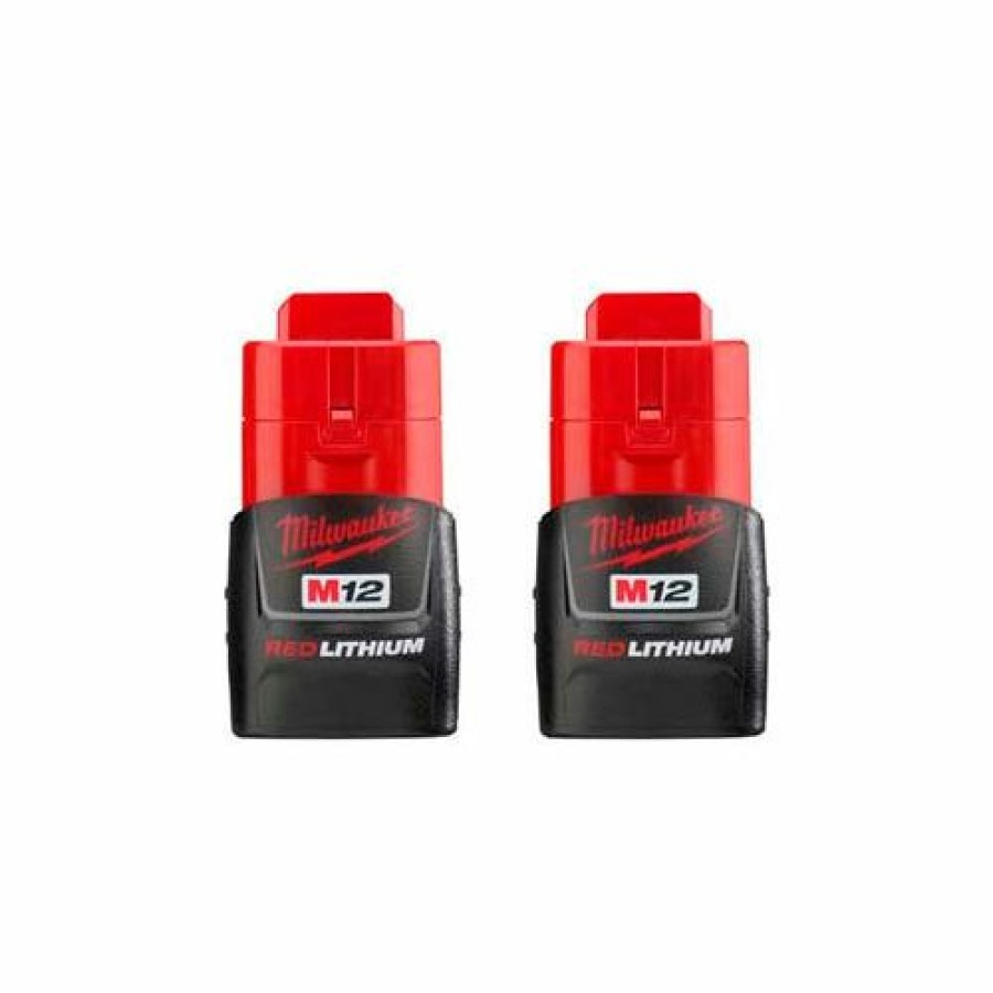 Batteries * | Milwaukee 48-11-2411 12V Li-Ion M12 Battery 1.5Ah Compact 2Pk