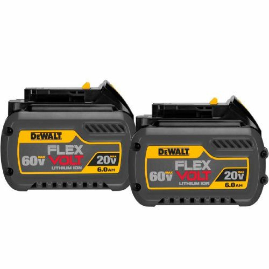 Batteries * | Dewalt Dcb606-2 20/60V Li-Ion Flexvolt Battery 6Ah Extended Capacity 2Pk