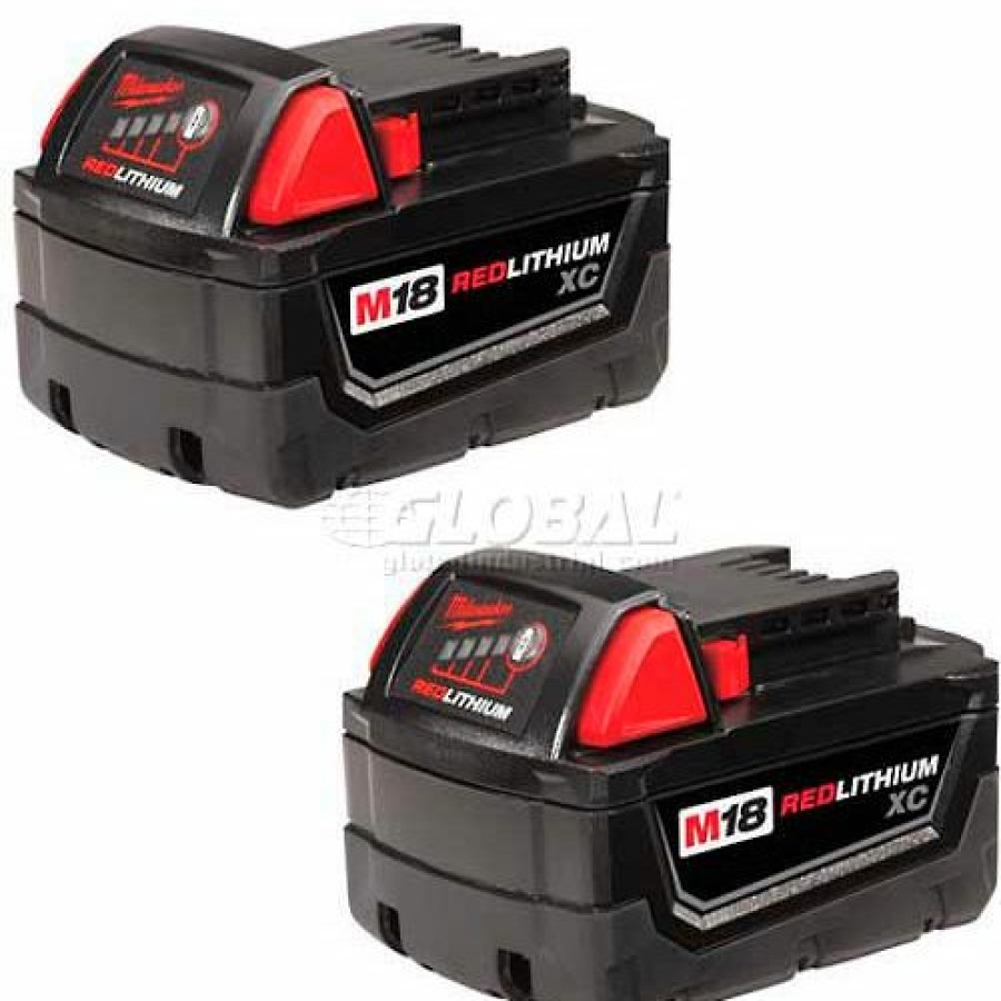 Batteries * | Milwaukee 48-11-1822 18V Li-Ion M18 Battery 3Ah Extended Capacity 2Pk