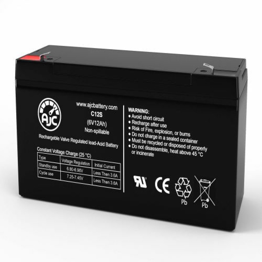 Batteries * | Ajc Battery Ajc White Outdoor 180 Lawn And Garden Replacement Battery 12Ah, 6V, F1