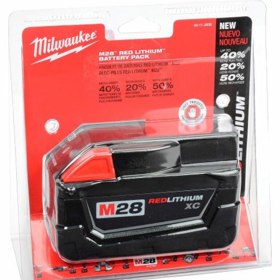 Batteries * | Milwaukee 48-11-2830 Li-Ion M28 Battery 3Ah Extended Capacity