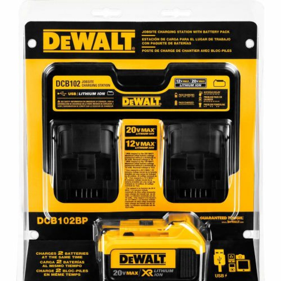 Batteries * | Dewalt Dcb102Bp 20V Max 4.0Ah Li-Ion Battery & 60 Minute Charger Kit