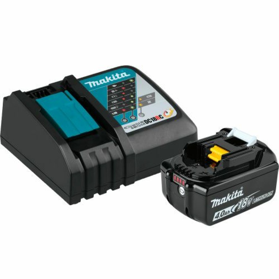 Batteries * | Makita 18V Lxt Lithium Ion Battery And Charger Starter Pack (4.0Ah)